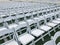 Empty White Chairs For Graduation