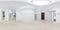 Empty white entrance hall room without furniture. full seamless spherical hdri panorama 360 degrees in interior room in modern