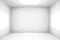 Empty white room. The inner space of the light box. Vector design illustration. Mock up for you business project