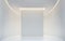 Empty white room modern space interior 3d rendering image