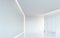 Empty white room modern space interior 3d rendering image