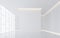 Empty white room modern space interior 3d rendering image