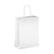 Empty white shopping paper bag