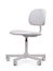 Empty white swivel task chair