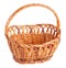 Empty wicker basket