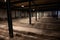 Empty wIne celler, Haut-Medoc vineyards in Bordeaux, left bank Gironde Estuary, Pauillac, France