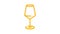 empty wine glass color icon animation