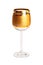 Empty Wine Glass with Gilding