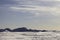 Empty winter landscape Arctic ice and sky