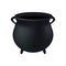 Empty witch cauldron,pot. Realistic Vector illustration on white background. Created with gradient mesh.