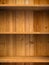 Empty wood shelf