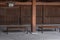 Empty Wooden Bench, Meiji Jungu Shrine, Tokyo, Japan