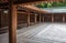 Empty Wooden Bench, Meiji Jungu Shrine, Tokyo, Japan