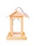 Empty wooden bird feeder house