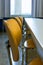 Empty Wooden Chairs at Tables Depth of Field Lecture Hall Nobody