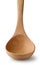 empty wooden ladle