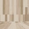 Empty wooden room space for background. Vector.