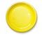 Empty yellow plate.