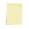 Empty yellow sticky note sheet, blank self stick pad - vector mo