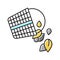 emptying skimmer baskets color icon vector illustration