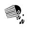 emptying skimmer baskets glyph icon vector illustration