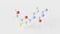 emtricitabine molecule 3d, molecular structure, ball and stick model, structural chemical formula HIV Nucleoside and Nucleotide