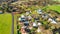 Emu Bay homes and coastline, Kangaroo Island from drone, Australia