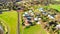 Emu Bay homes and coastline, Kangaroo Island from drone, Australia