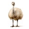 Emu isolated on a white background.