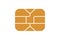 EMV chip icon for bank plastic credit or debit charge card. Vector illustration
