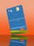 EMV chips have led to a redesign of some credit cards to a vertical or portrait format. Here is a mock generic credit card that is