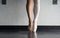 En pointe and the behind the scenes of a ballet dancer`s hard work and training