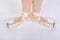 En Pointe CORRECT First position open from above dancers perspective