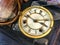 Enamel dial watch broken waiting repair by clockmaker