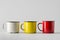 Enamel Mug Mock-Up - Three Mugs