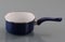 Enameled pan with handle