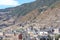 Encamp town in the Valira d`Orient river valley at the foot of Grandvalira resort in Andorra in Pyrenees mountains range in winter