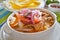 Encebollado, fish stew, typical ecuadorian dish