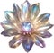 Enchanted colorful Crystal flower. Crystal flower clipart.