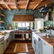 Enchanted Cottage: An enchanted cottage-style kitchen with fairy tale accents, floral wallpaper, and whimsical kitchenware2, Gen