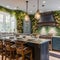 Enchanted Cottage: An enchanted cottage-style kitchen with fairy tale accents, floral wallpaper, and whimsical kitchenware3, Gen