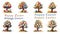 Enchanted Easter Egg Tree Vector Collection
