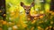 Enchanted Encounter: Fawn Among Blossoms