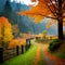Enchanted Forest in the Splendor of Autumn: A Stunning Display of Nature\'s Colorful Transformation