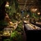 Enchanted Forest-Themed Reception Buffet