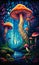 Enchanted Fungi: A Psychedelic Journey Through a Mystical Forest