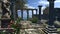 Enchanted Greek Temple, Stone Statues and Grand Columns . Generative Ai