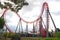 Enchanted Kingdom theme park roller coaster twisted railings in Santa Rosa, Laguna, Philippines