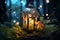 enchanted Lantern Mushroom magical fairytale world