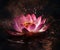 Enchanted Lotus Blossom Igniting the Night (AI Generated)